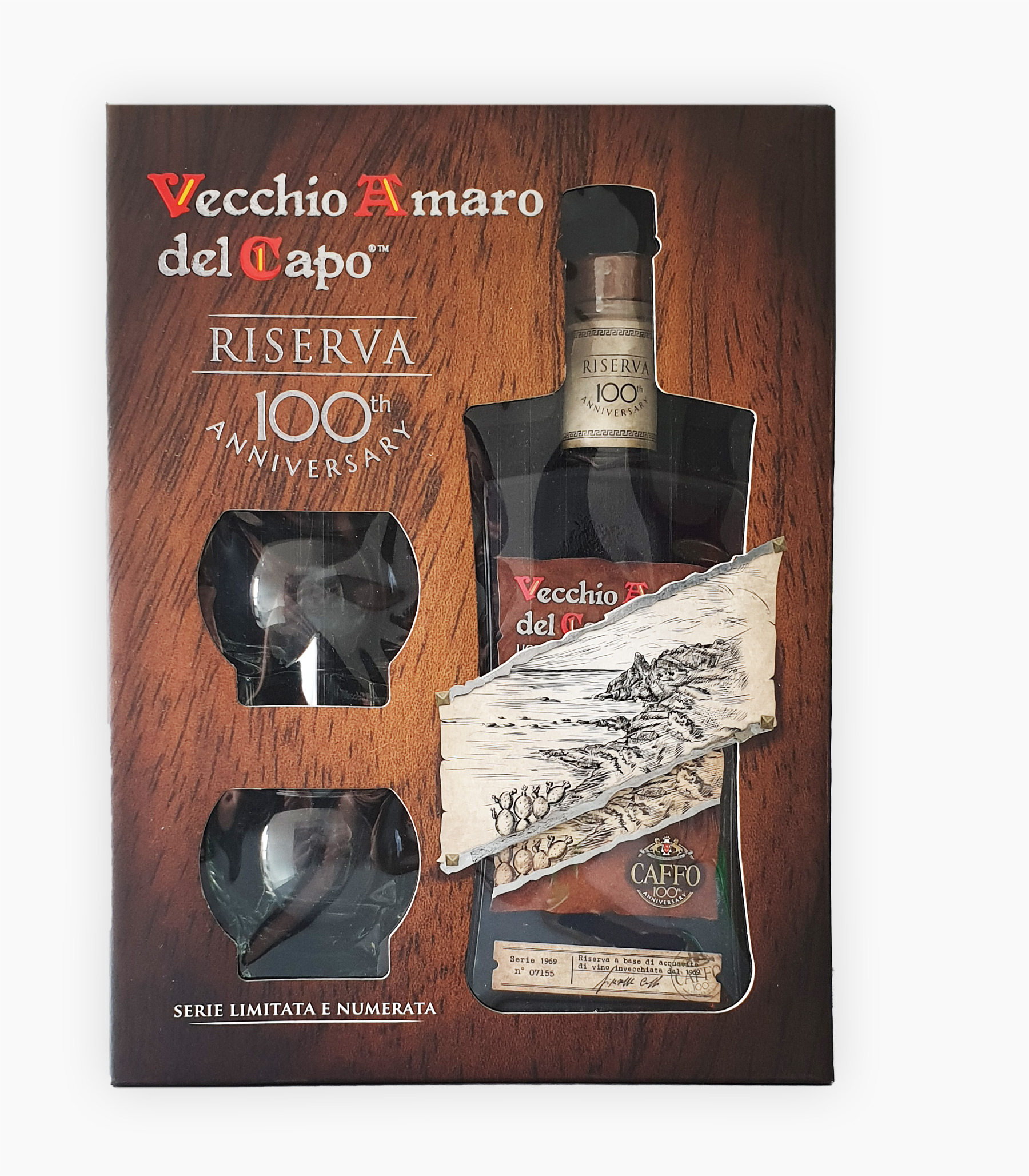 Vecchio Amaro Del Capo Riserva Del Centenario + 2 Bicchieri vendita al  prezzo €41,00