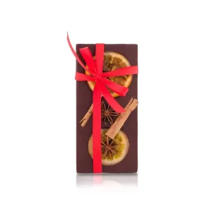 Boella & Sorrisi Tavoletta di cioccolato fondente con arancia candita, cannella e anice stellato