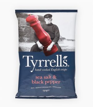 TYRRELLS SEA SALT & BLACK PEPPER