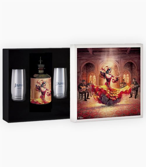 J.Rose Flamenco Edition Luxury Box Con 2 Bicchieri
