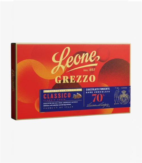 Leone Blocco Di Cioccolato Grezzo Classico Fondente 70%