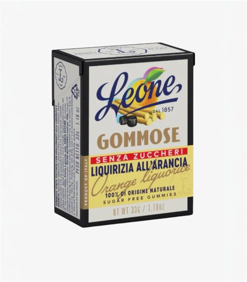 Leone Gommose Liquirizia All’arancia Sugar Free