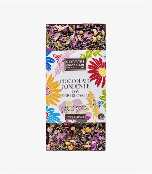 Boella & Sorrisi Tavoletta di cioccolato fondente con fiori di campo