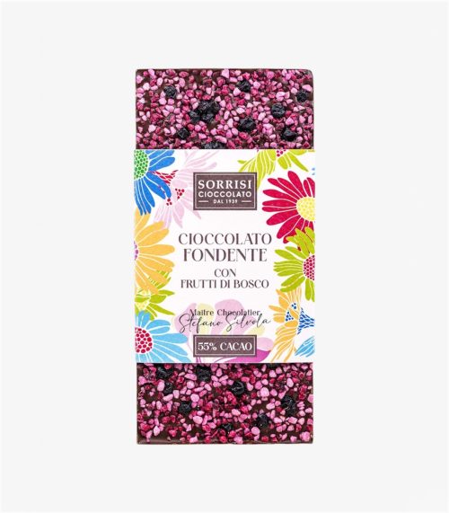 Boella & Sorrisi Tavoletta di cioccolato fondente con frutti di bosco