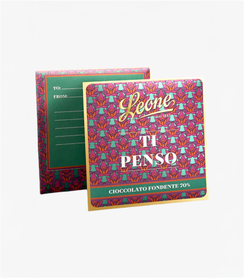 LEONE TAVOLETTA CIOCCOLATO FONDENTE 70% TI PENSO