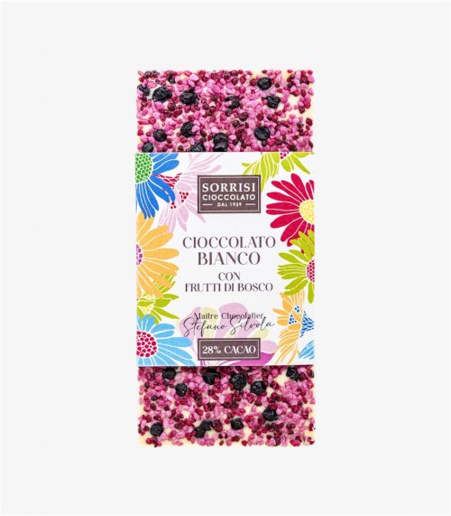 Boella & Sorrisi Tavoletta di cioccolato bianco con frutti di bosco