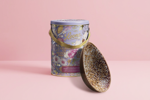 LEONE UOVO CRI CRI LATTE CON GRANELLA DI NOCCIOLA E ZUCCHERO