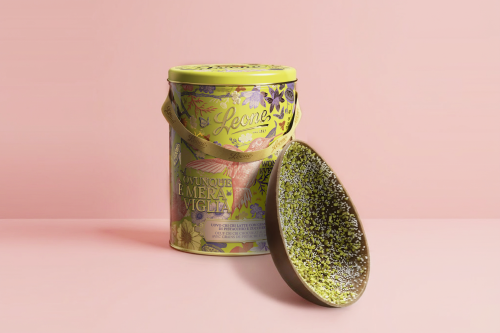 LEONE UOVO CRI CRI LATTE CON GRANELLA DI PISTACCHIO E ZUCCHERO